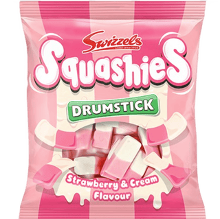 Swizzels Strawberry & Cream Squashies gummy sweets.