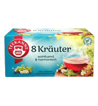 german tea from teekanne eight herbs