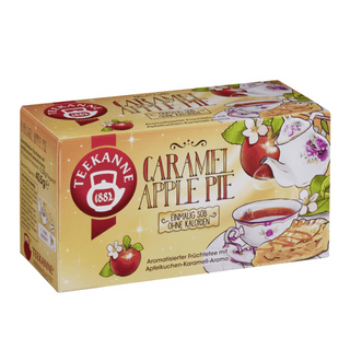 german caramel apple pie flavored tea from teekanne