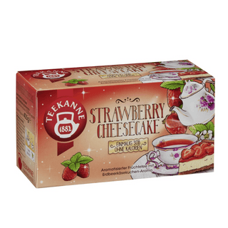german strawberry cheesecake flavored tea from Teekanne