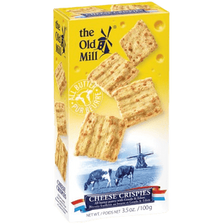 The Old Mill All Butter Cheese Crispies in a light, airy pile.