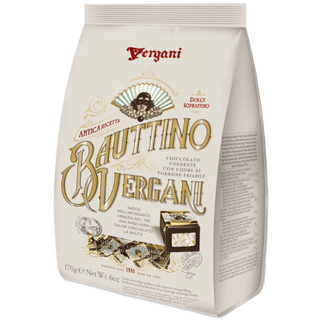 Vergani Bauttino chocolate pralines with a crunchy nougat center.