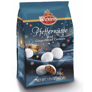 Wicklein Pfeffernusse iced gingerbread cookies packaging on a white background