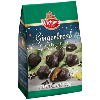 Wicklein Gingerbread Citrus Fruit Filled with Dark Chocolate packaging on a white background