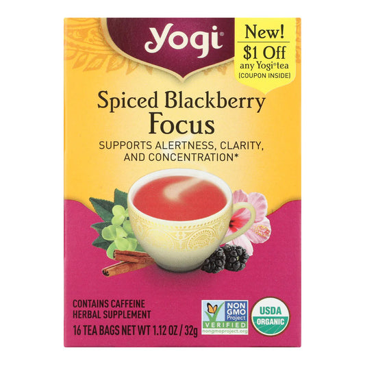 Yogi Spiced Blackberry Focus Tea