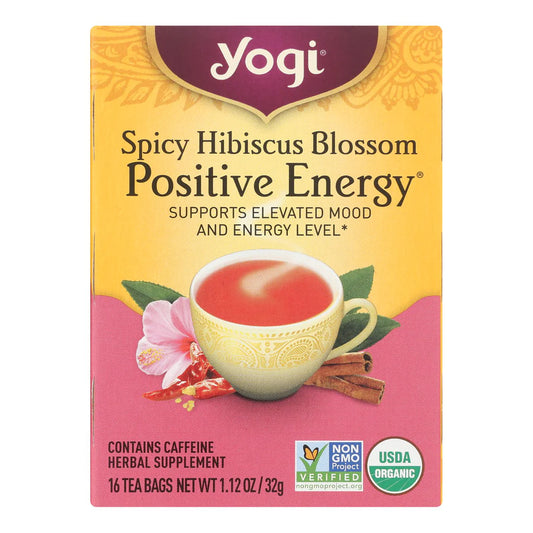 Yogi Spicey Hibiscus Blossom Positive Energy Tea