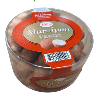 Container of Zosia Marzipan on a white background