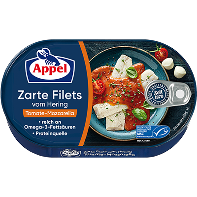 Appel Heringsfilet In Tomate-Mozzarella