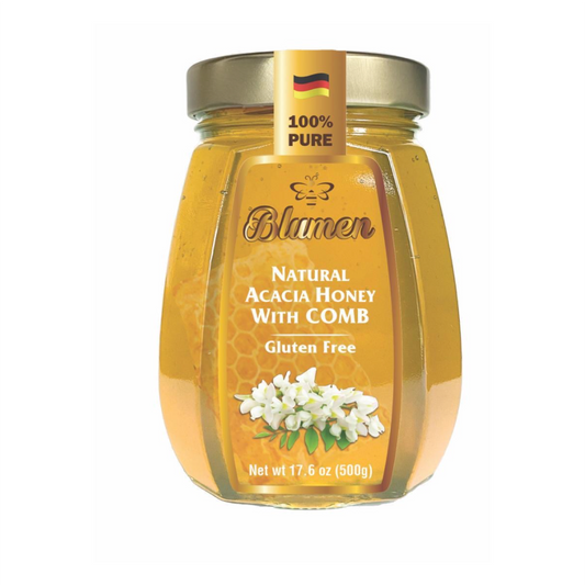 Blumen Natural Acacia Honey with Comb (17.6oz)