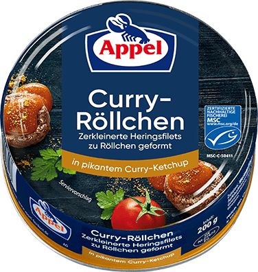 Appel Curry-Röllchen