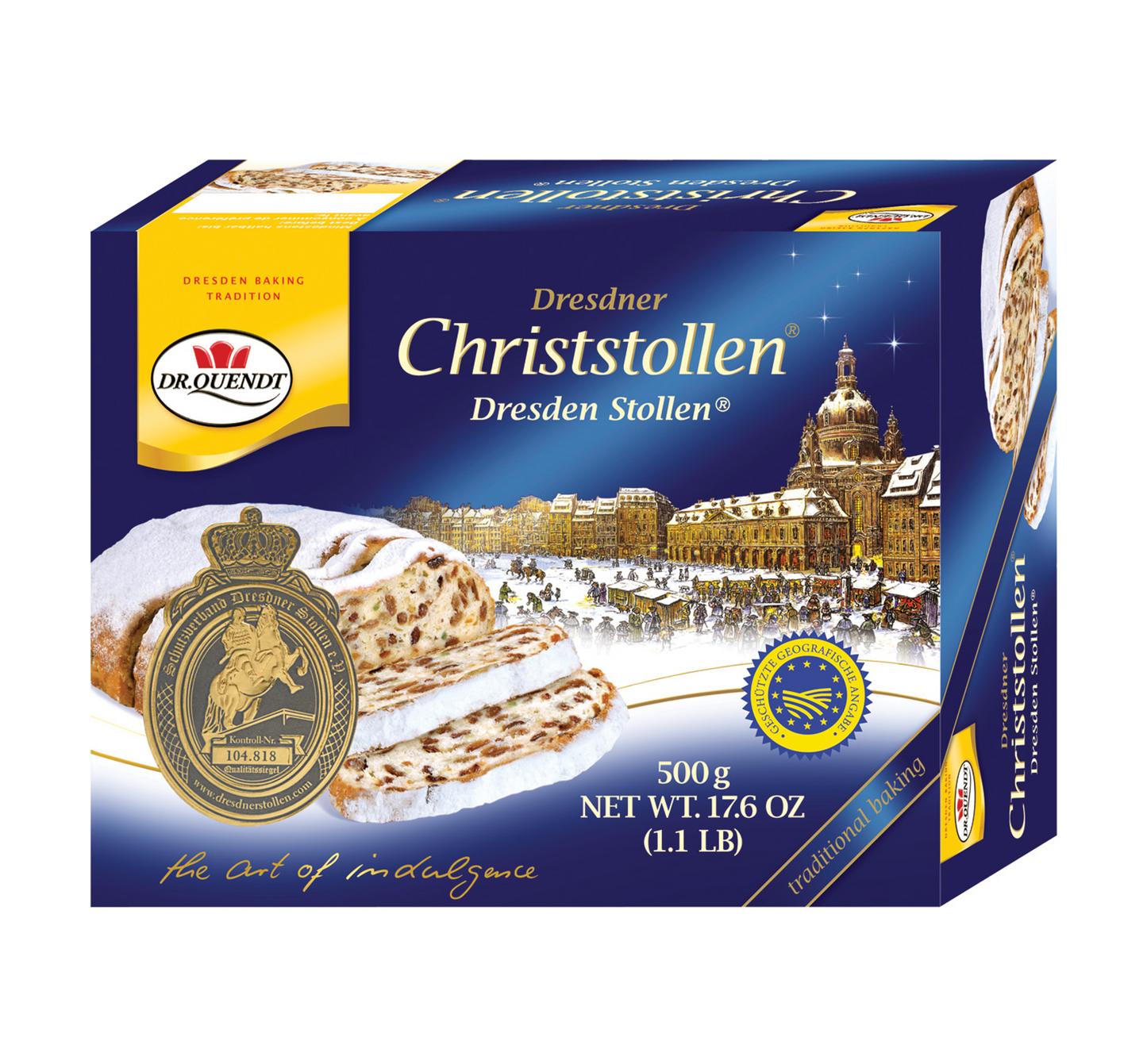 Dr Quendt Stollen in Gift Box 500g