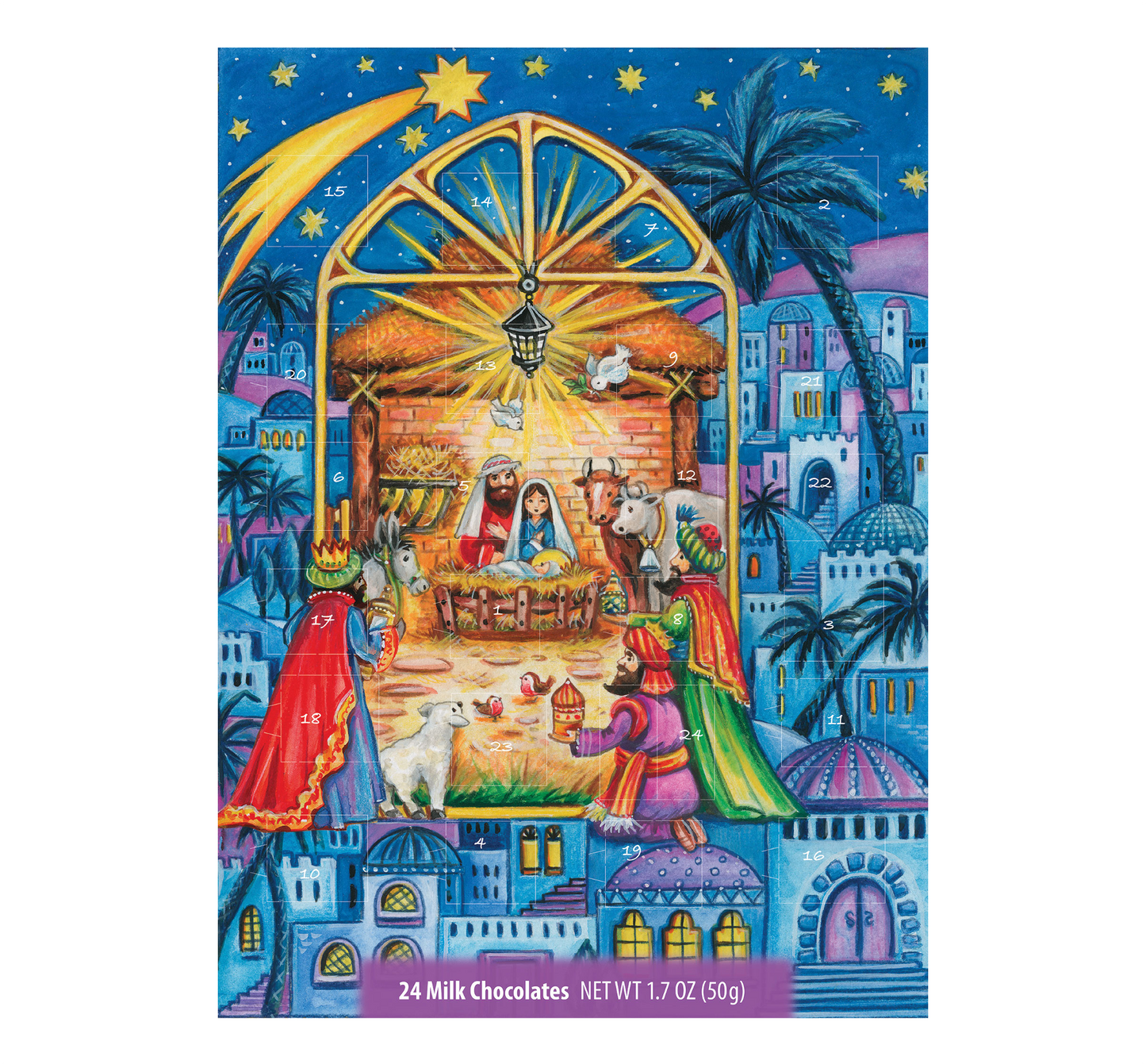 Erikas Pantry Advent Calendar Nativity Scene Blue