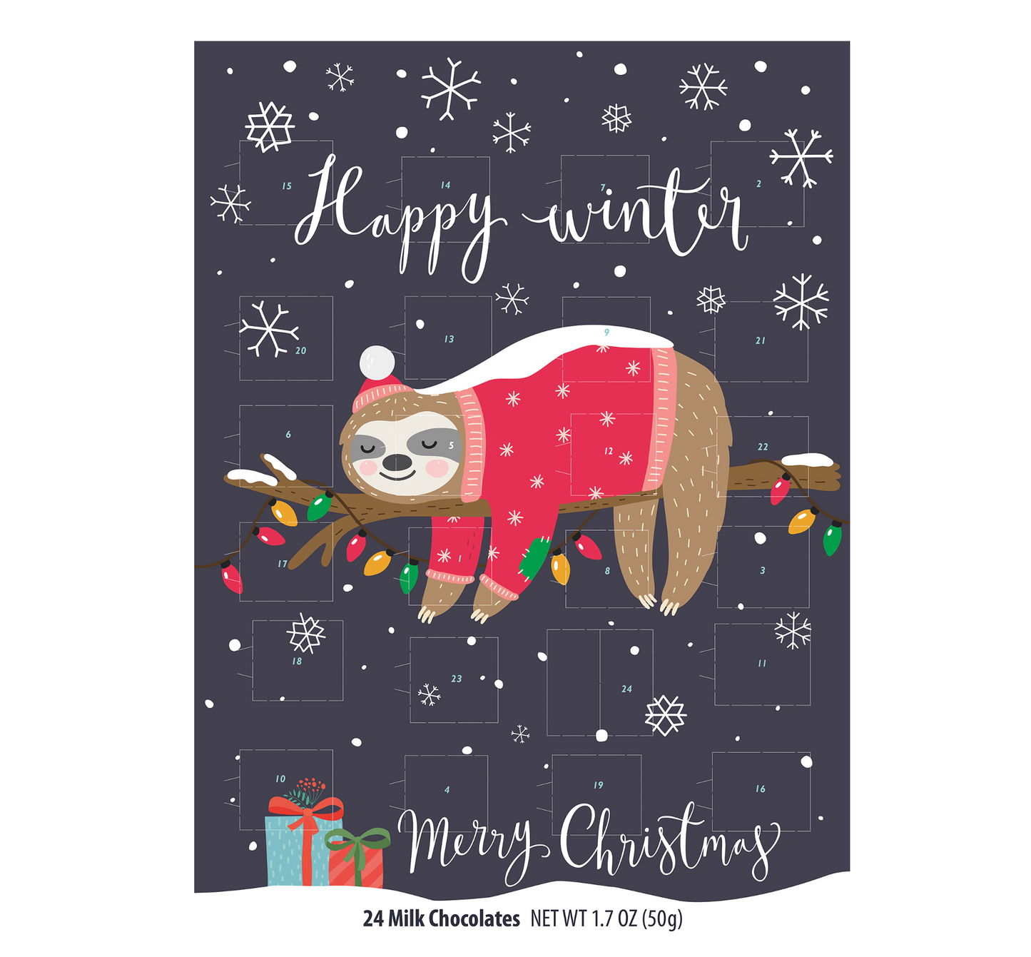 Erikas Pantry Advent Calendar Modern Design Sloth