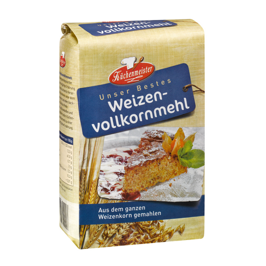 Küchenmeister Wholemeal Wheat Flour (Weizenvollkornmehl)