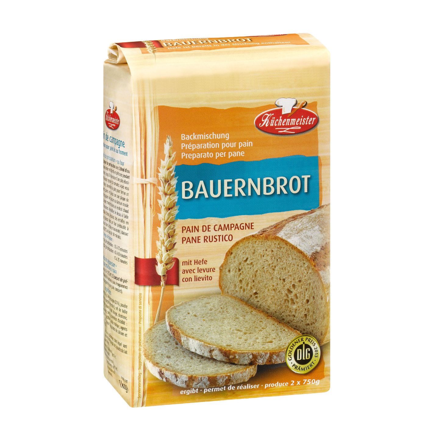 Küchenmeister Farmers Bread Baking Mix (Bauernbrot Backmischung)