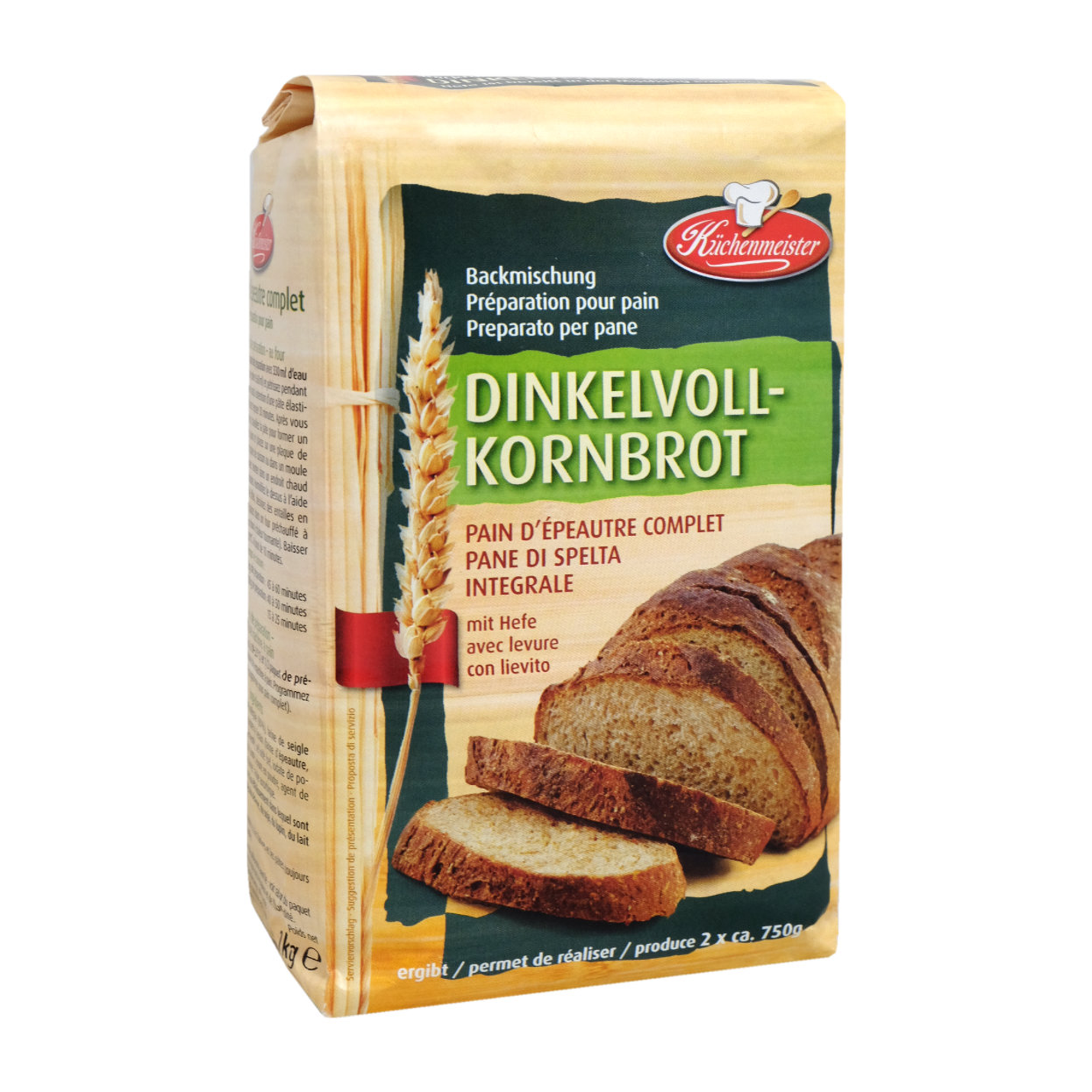 Küchenmeister Spelt Wholemeal Bread Baking Mix (Dinkelvollkornbrot Backmischung)