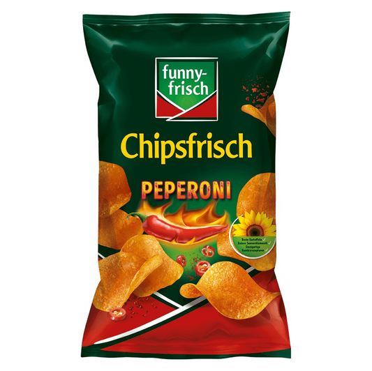 funny frisch German potato chips pepperoni