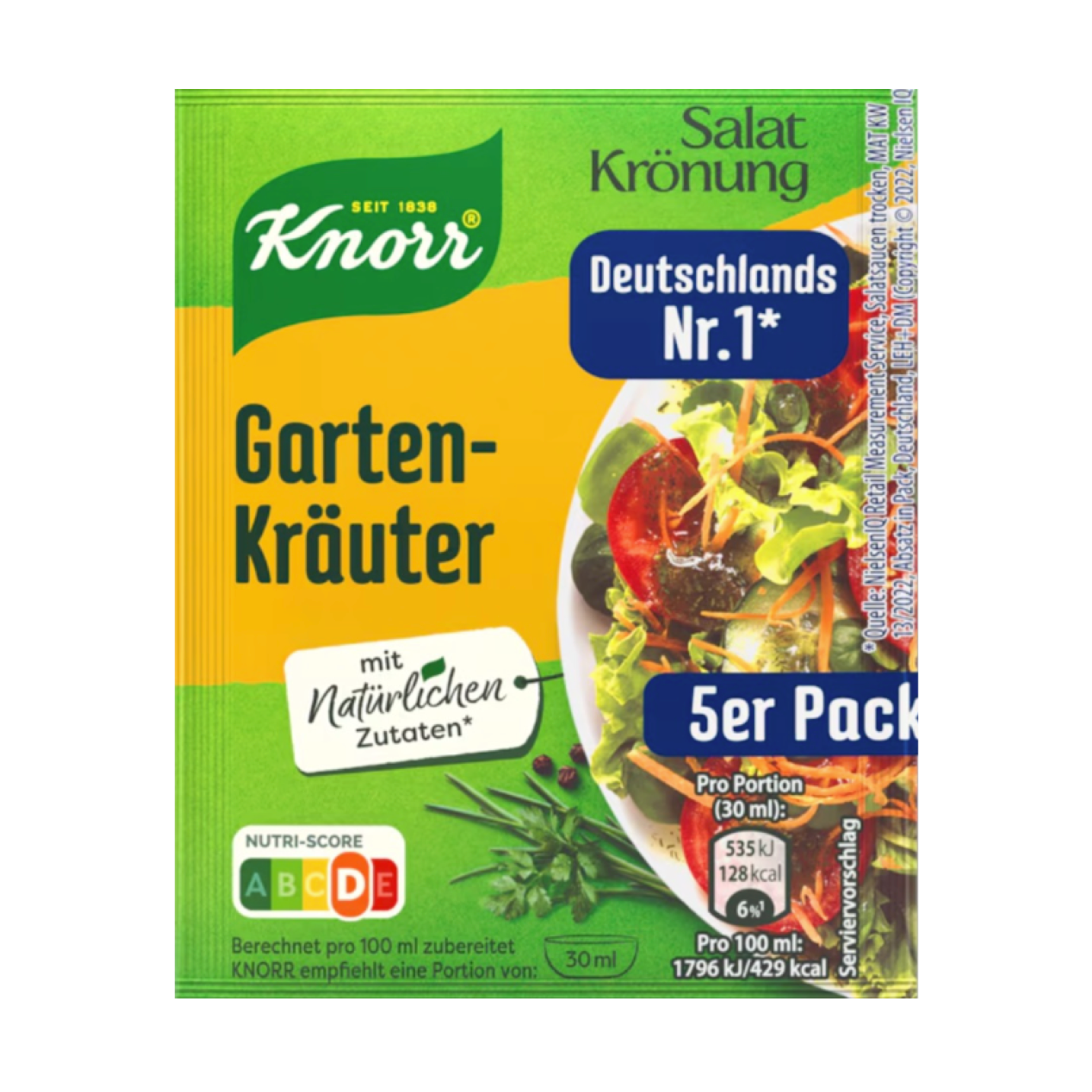 Knorr Salatkrönung Garten-Kräuter 5 Pack