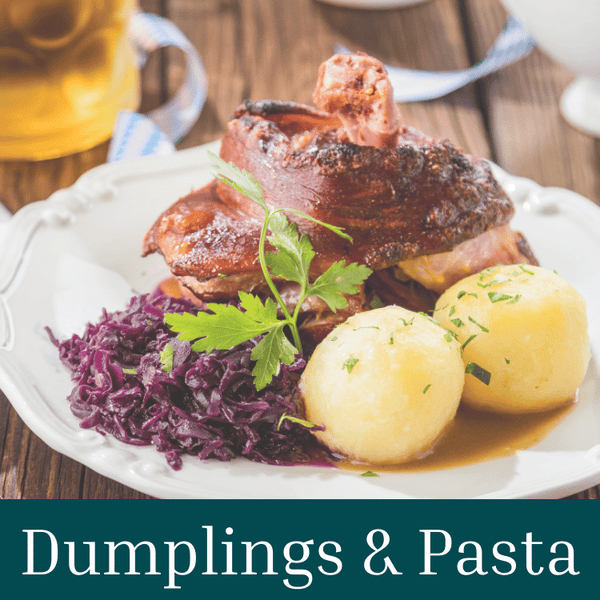 german dumplings & german pasta