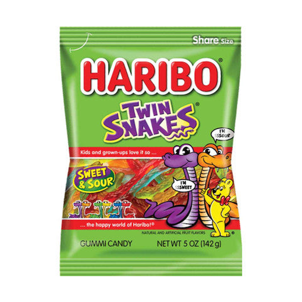 Haribo Twin Snakes Sweet & Sour