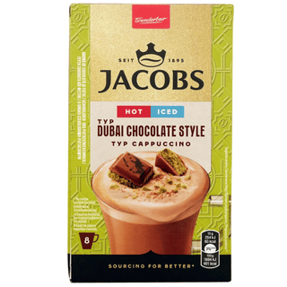 Jacobs Cappuccino Dubai Chocolate Box (8 x 15g)