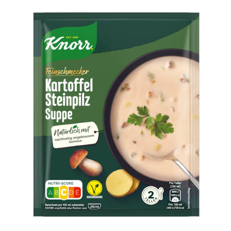 Knorr Feinschmecker Potato Boletus Soup (Kartoffel Steinpilz Suppe)