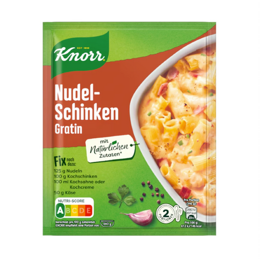Knorr Fix Pasta and Ham Gratin (Nudel Schinken-Gratin)