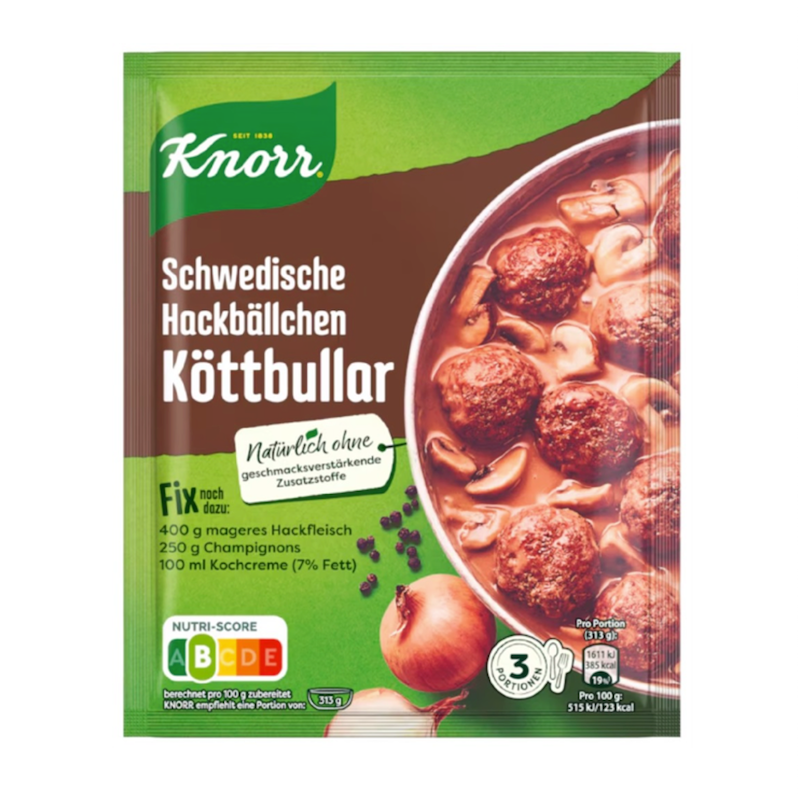 Knorr Fix Swedish Meatballs (Schwedische Hackbällchen)
