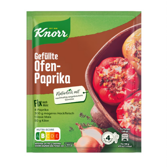 Knorr Fix Stuffed Pepper (Gefüllte Ofen-Paprika)