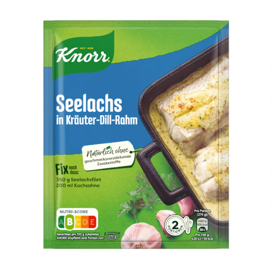 Knorr Fix Pollack in Herb Dill Cream (Seelachs in Kräuter-Dill-Rahm)