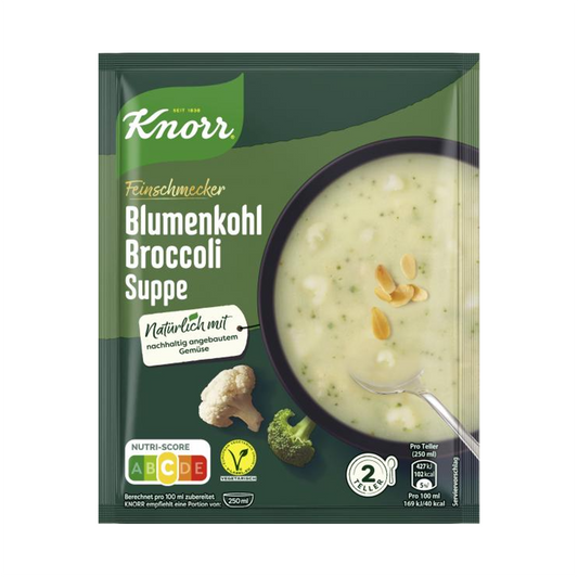 German Knorr califlower and broccoli soup