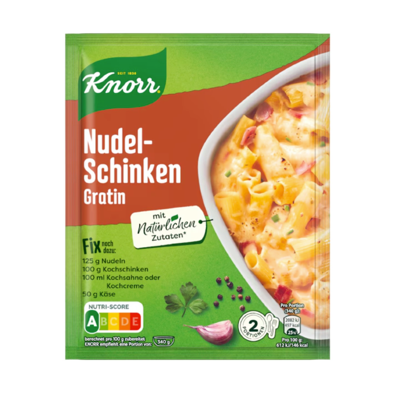 german sauce mix for nudel-schinken-gratin from knorr