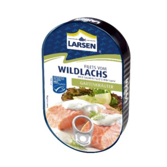 Larsen Wild Salmon w/ Garden Herbs Dill Creme