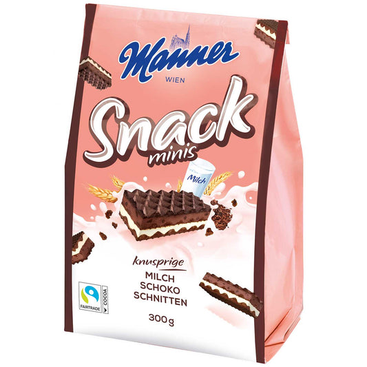 Manner Snack Minis Milk Chocolate 300g