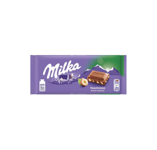 Milka Crushed Hazelnut Chocolate Bar