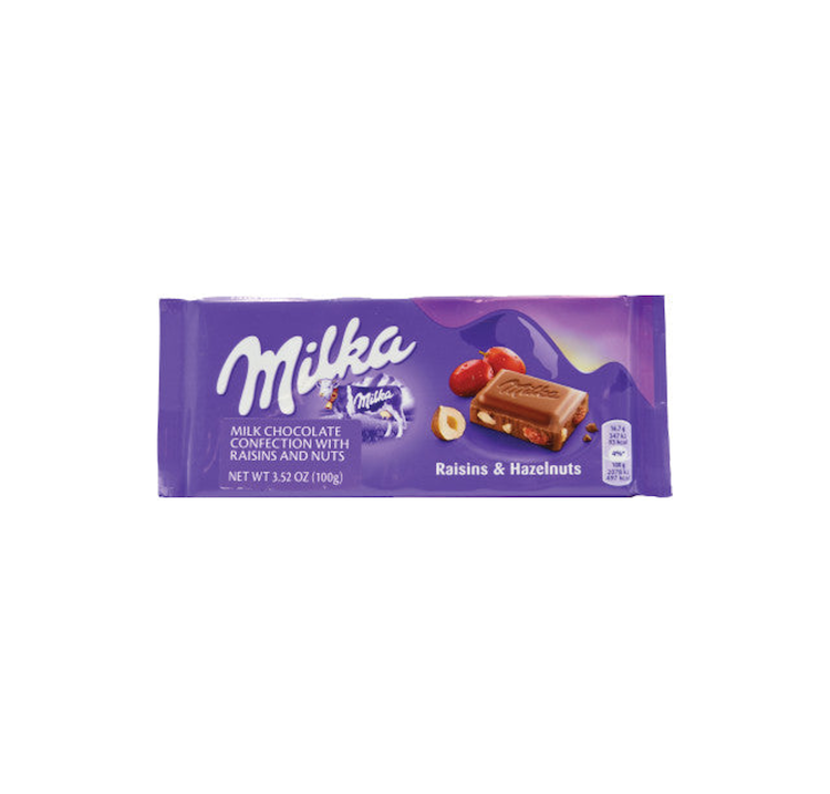 Milka Raisins & Nut Chocolate Bar