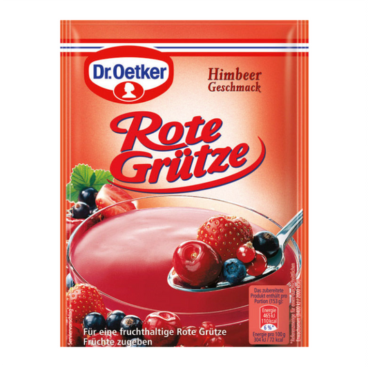 Dr. Oetker Rote Grütze Himbeere (Red Jelly Raspberry) 3 Pack