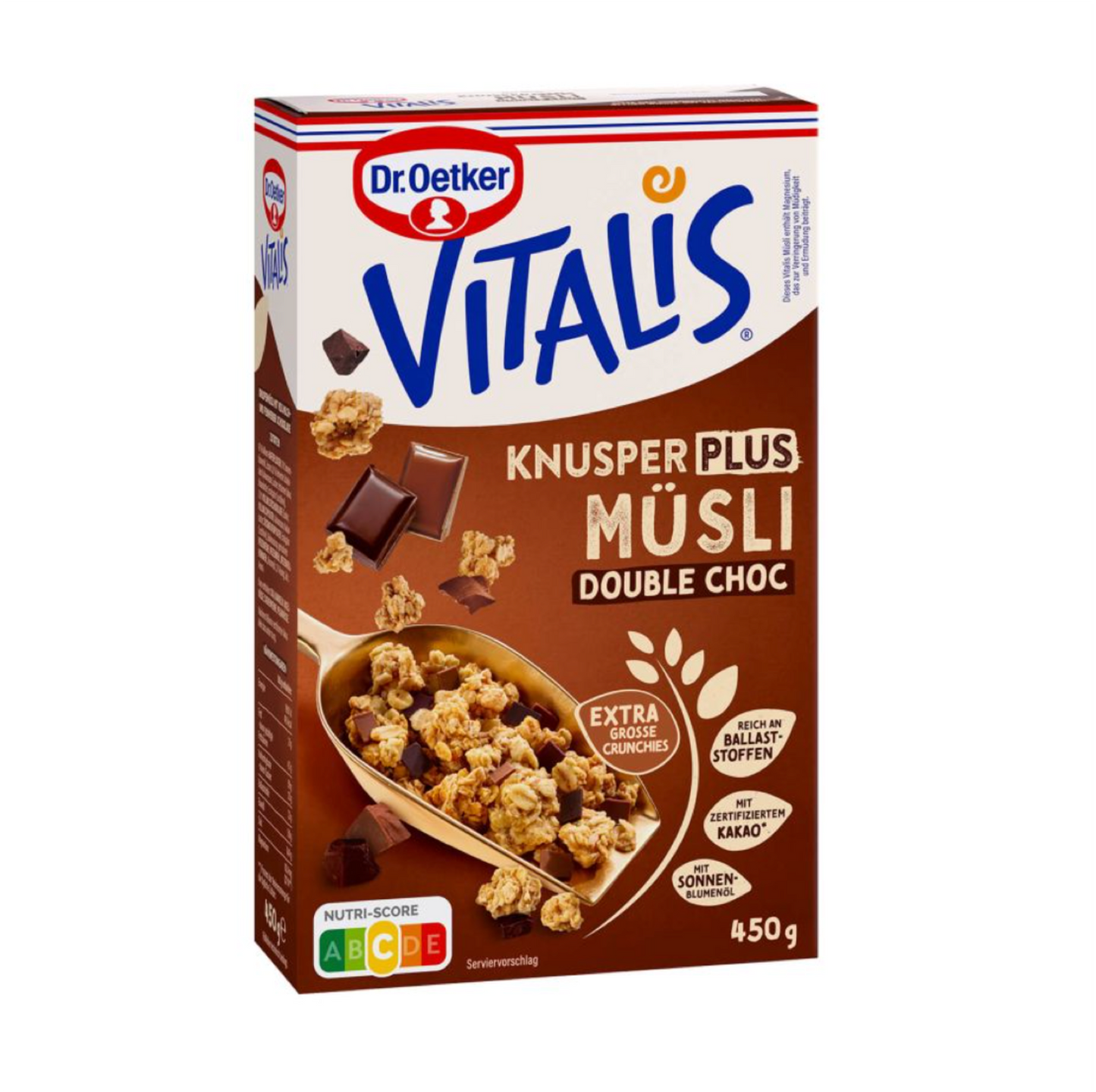 Dr. Oetker Vitalis Knusper Plus Double Schoko Muesli