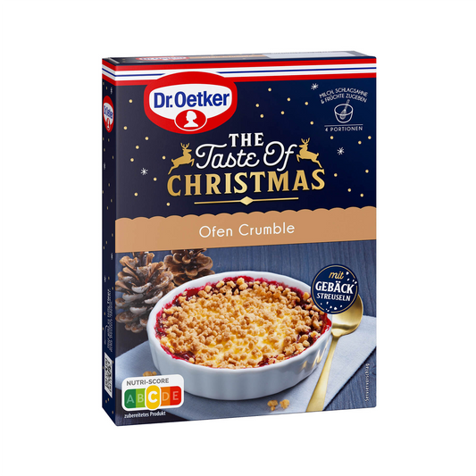 Dr. Oetker Winterliche Backidee - Ofen Crumble