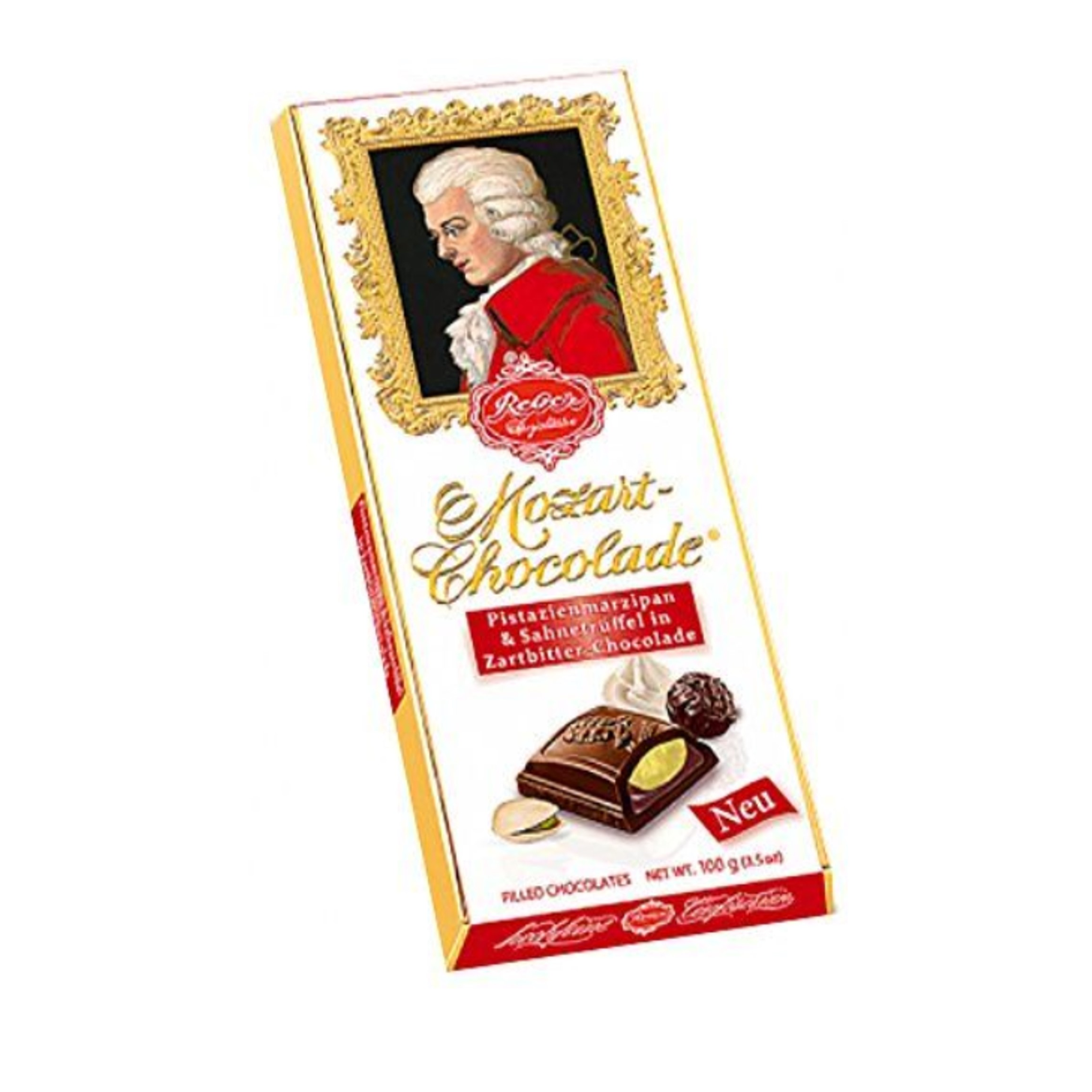 dar chocolate bar from reber mozart collection