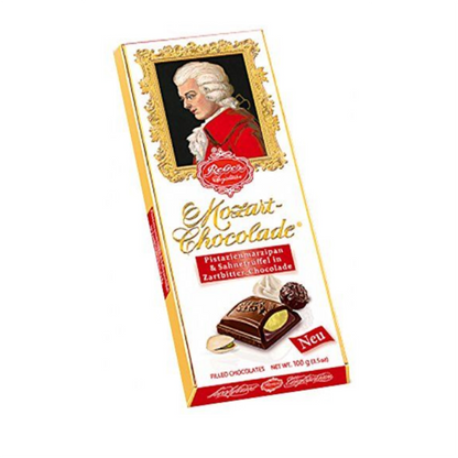 dar chocolate bar from reber mozart collection