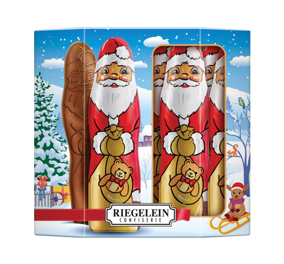 Riegelein Solid Santa Clause 10 Pack 125g