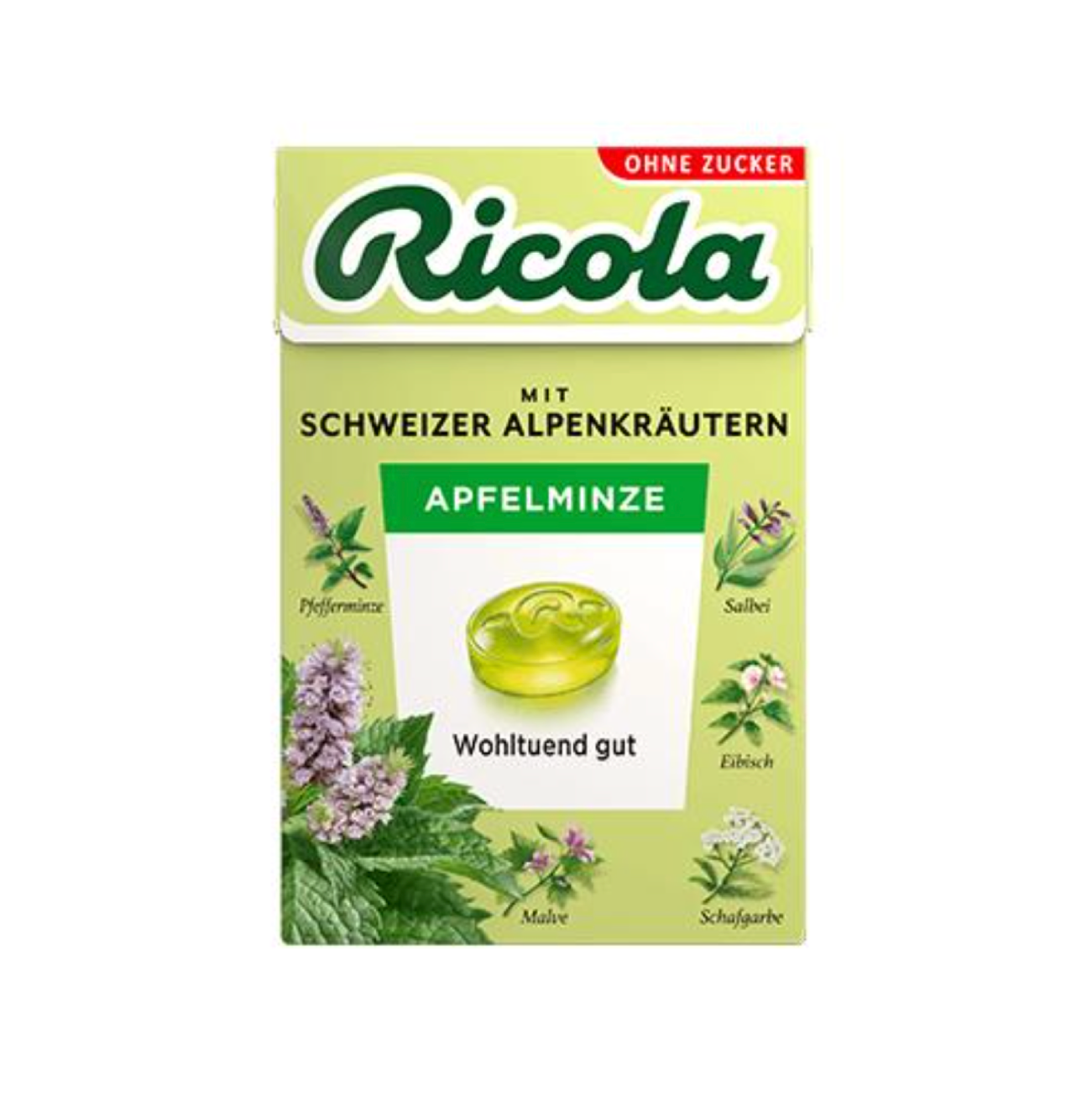 Ricola Box Apple-Mint (Sugar free)