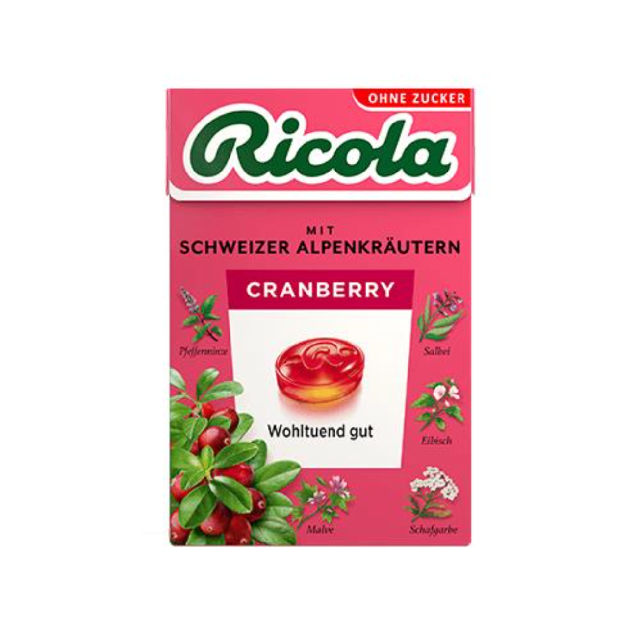 Ricola Box Cranberry (Sugar free)