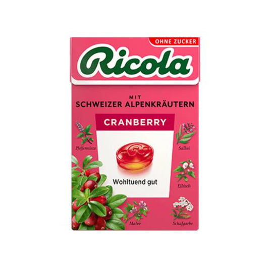 Ricola Box Cranberry (Sugar free)