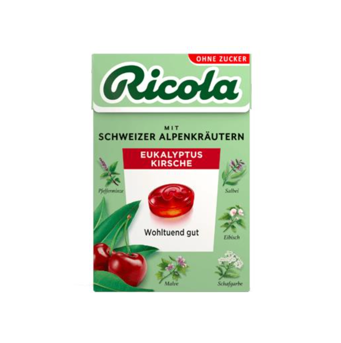 Ricola Box Eucalyptus-Cherry (Sugar free)