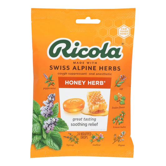 Ricola Honey Herb 24 Wrapped Drops