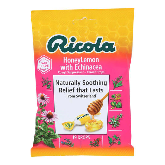 Ricola Honey Lemon Echinacea 19 Wrapped Drops