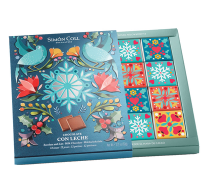 Simón Coll Christmas Milk Chocolate Squares 60g