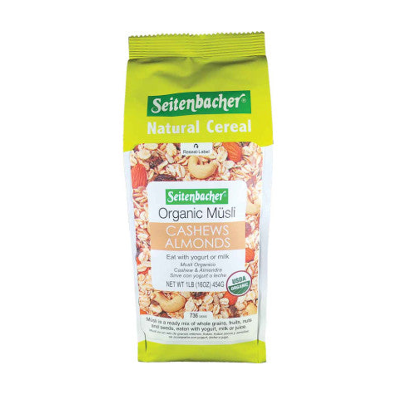 Seitenbacher Organic Müsli Cashews & Almonds